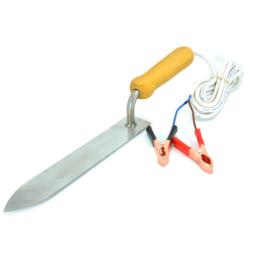 Ніж бджоляра електричний з нержавіючої сталі 230 мм, 12V, 40W