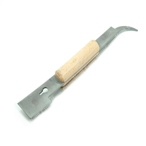 Стамеска-цвяходер із нержавіючої сталі «Козяча ніжка» з дерев'яною ручкою