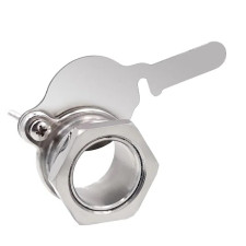 Кран зливний з нержавіючим корпусом та нержавіючою засувкою (Ø 48 мм)