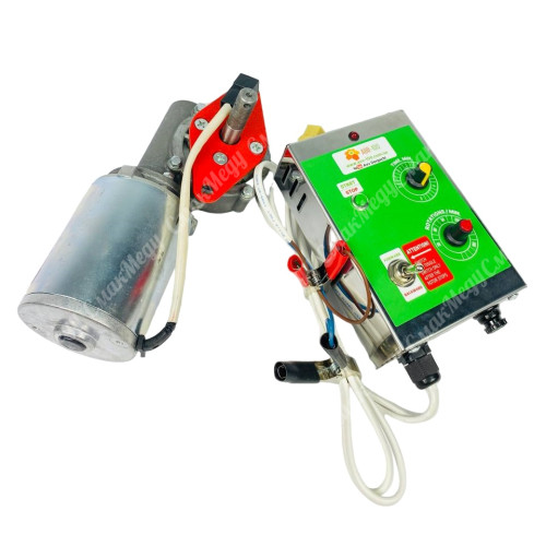 Електропривід для медогонки 12V з ручним регулюванням часу та обертів (12 вольт, 75 Ватт)