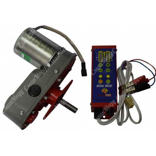 Електропривід медогонки -12V двоступінчастий зубчасто пасовий