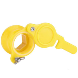 Кран сливной для медогонки, пластиковый наружный d44 мм.