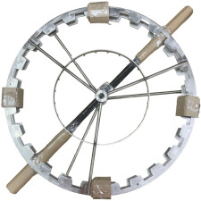 Ротор з хордіальної на радіальну медогонку до 24 рамок 145 мм із нержавіючої сталі AISI 304, ABB-100