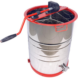 Медогонка 3-х рамочная неповоротная (Бак, детали ротора, кассеты – нержавеющие, кран - нержавеющий) АВВ М3007