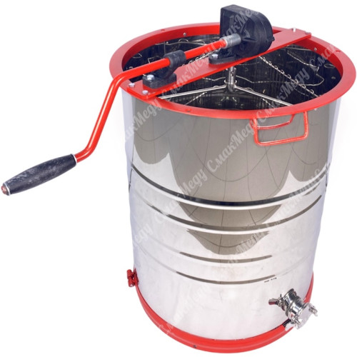 Медогонка 3-х рамочная неповоротная (Бак, детали ротора, кассеты – нержавеющие, кран - нержавеющий) АВВ М3007