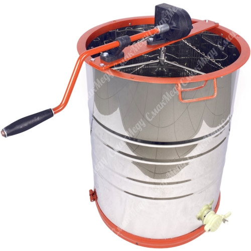 Медогонка 3-х рамочная неповоротная (Бак- нержавеющий; кассеты, ротор – порошковая покраска; кран-пластик) АВВ М3014