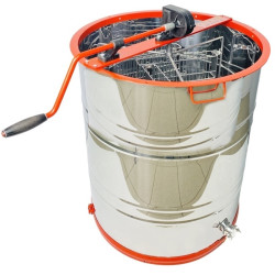 Медогонка с поворотом кассет 3-х рамочная (бак нержавеющая сталь AISI 430) кассеты, ротор - порошковая покраска, кран - нерж сталь ABB М4010