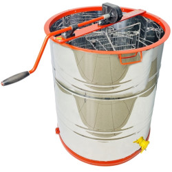 Медогонка с поворотом кассет 3-х рамочная (бак нержавеющая сталь AISI 304, касети нержавеющая сталь, ротор порошковое покрытие, кран-пластик) ABB М4013