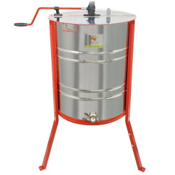 Медогонка с поворотом кассет 3-х рамочная (Бак – нержавейка; кассеты сварные- крашеные; кран - н/ж+крышка+подставка)