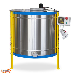 Медогонка электрическая хордиальная Ø840 (кассетная) на 4 кассеты Дадан, Украинская нержавеющая AISI304 12В/220В BeeStar МК-4