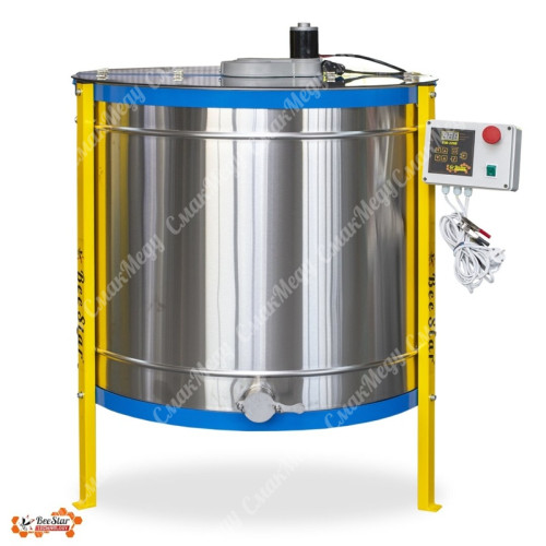 Медогонка электрическая хордиальная Ø840 (кассетная) на 4 кассеты Дадан,Украинская нержавеющая AISI304 12В/220В BeeStar МК-4