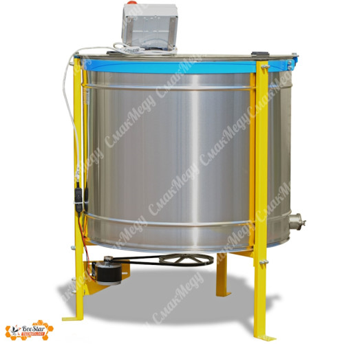 Медогонка электрическая хордиальная Ø790 (кассетная) на 4 касет Дадан (300мм) нержавеющая AISI304 12В/220В BeeStar МК-4