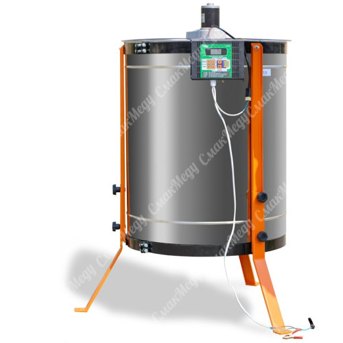 Медогонка электрическая (комби) хордиально-радиальная на 3 кассеты Дадан (300мм) нержавеющая AISI 304 12В/220В BeeStar МРК 24/3