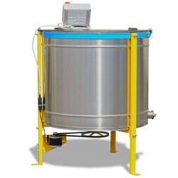 Медогонка электрическая (комби) хордиально-радиальная на 4 кассеты Дадан (300мм) нержавейка AISI 304 12В/220В МРК 28/4