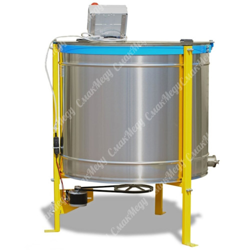 Медогонка электрическая (комби) хордиально-радиальная на 4 кассеты Дадан (300мм) нержавейка AISI 304 12В/220В МРК 28/4