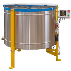 Медогонка электрическая (комби) хордиально радиальная на 6 кассет Дадан (300мм) Ø940 нержавейка AISI 304 12В/220В МРК 48/6