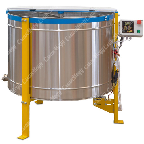 Медогонка электрическая (комби) хордиально радиальная на 6 кассет Дадан (300мм) Ø940 нержавейка AISI 304 12В/220В МРК 48/6