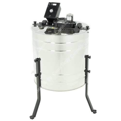 Медогонка 4-кассетная поворотная Ø600мм с электроприводом 220В, ножками и крышкой Lyson Basic