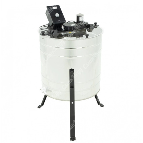 Медогонка диагональная 4-рамочная электрическая 600мм корзина универсальная - BASIC Lyson