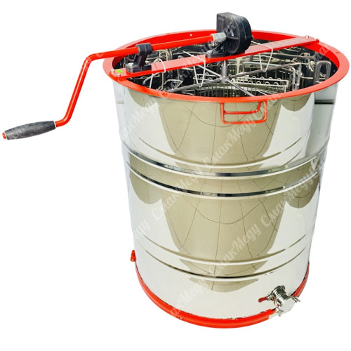 Медогонка с поворотом кассет 4-х рамочная (бак нержавеющая сталь AISI 304, ротор, кассеты нержавеющая сталь, кран – нержавеющая сталь) ABB М5005