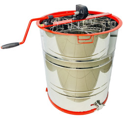 Медогонка с поворотом кассет 4-х рамочная (бак нержавеющая сталь AISI 430, ротор, касеты порошковое покрытие, кран нержавеющая сталь) М5012