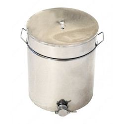 Бак-отстойник для меда 50 л, 70 кг. (из нержавеющей стали, кран – нержавеющий)