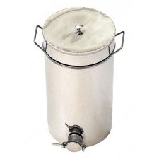 Бак-відстійник для меду 20 л (30кг) (з нержавіючої сталі, кран нержавіючий)