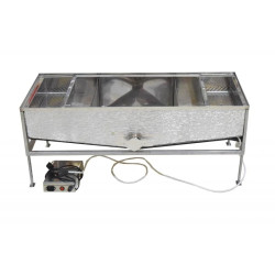 Бак отстойник горизонтальный с подогревом, для фильтрации меда, 60 л (AISI 304) кран нержавеющий