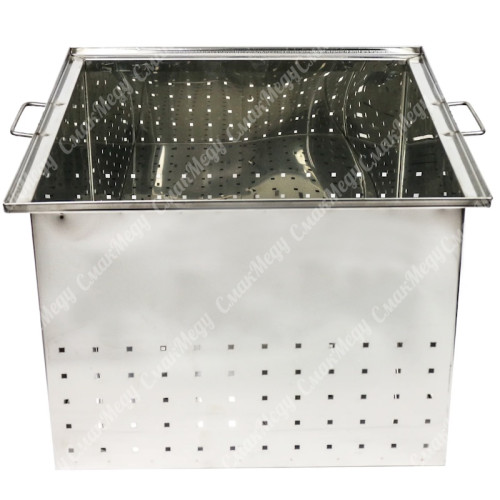 Корзина глубокая нержавеющая для стола распечатки рамок 0,5 мм AISI 304