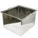Корзина глубокая нержавеющая для стола распечатки рамок 0,5 мм AISI 304