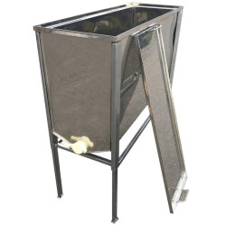 Стол для распечатки под Украинскую рамку (1 метр, плоская корзина, Лист 0,5 AISI 304 нерж), кран пластик