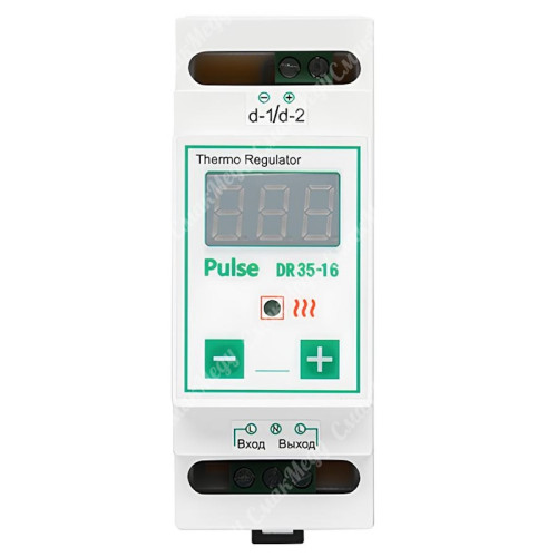Терморегулятор 16A 3кВт на DIN-рейку ДТ 35-16 (датчик 2 м)