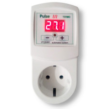 Терморегулятор розетковий 16A 3кВт PT20-VR2 (довгий датчик 1,5 м)