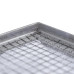 Лоток из нержавеющей стали + нержавеющая сетка с бортами 10*10 (500×500) (500×500)