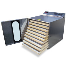 Профессиональный сушильный шкаф для пчелиной пильци нержавеющая сталь с лотками 10 шт AISI304 СШ-М2