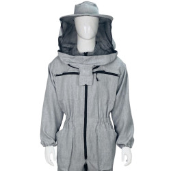 Комбинезон пчеловода с маской из льна-габардина, классическая маска