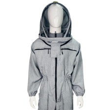 Комбинезон пчеловода с маской из льна-габардина, европейская сетка