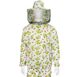 Костюм пчеловода, ситец натуральный с пчелками, классическая маска