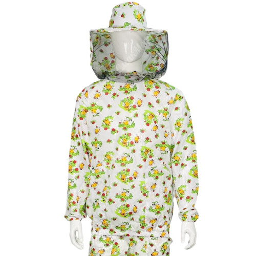 Костюм пчеловода, ситец натуральный с пчелками, классическая маска