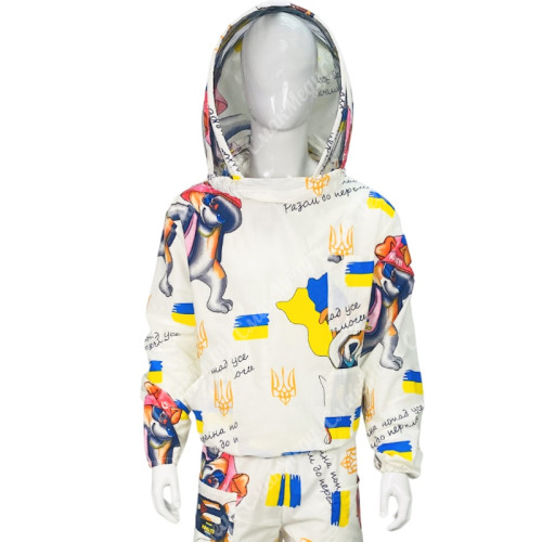 Куртка пчеловода цветная- Бязь, европейская маска, пес патрон Кирея