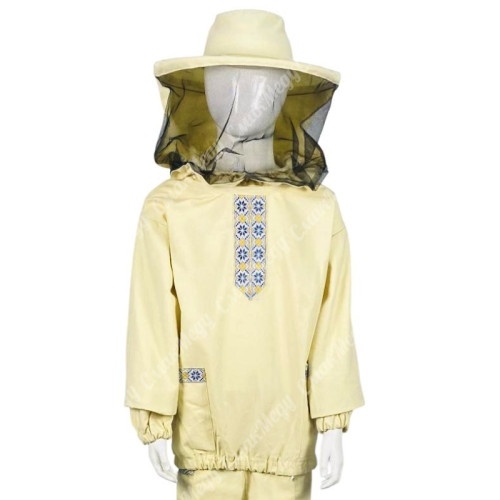 Костюм пчеловода детский, ткань - Хлопок вышиванка, классическая маска