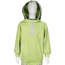 Куртка бджоляра "Вишиванка" із бавовни, європейська маска