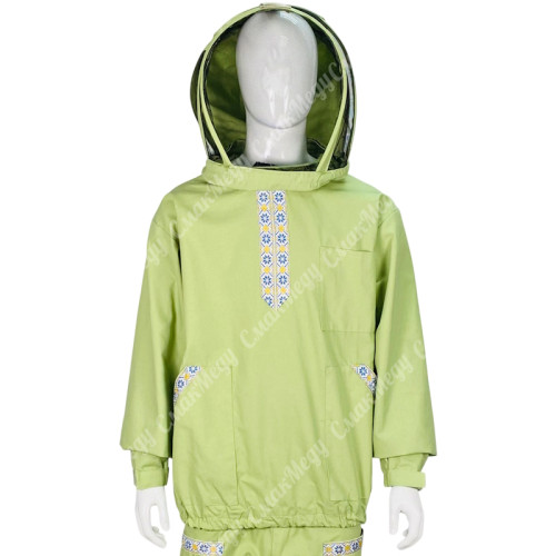 Куртка пчеловода из хлопка "Вышиванка", Европейская маска