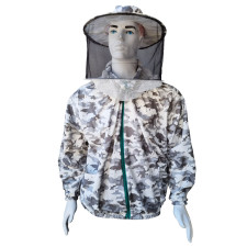 Куртка пчеловода камуфляжная №4 с маской классического образца, хлопок, Турция Куртка пчеловода камуфляжная №4 с маской классического образца, хлопок, Турция