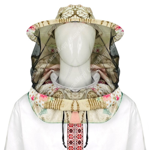 Маска бджоляра класична подовжена із ситцю