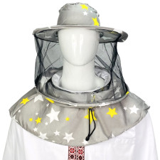 Маска бджоляра класична зі вшитим кільцем із ситцю