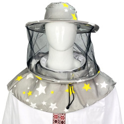 Маска пчеловода классическая со вшитым кольцом из ситца