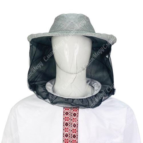 Маска пчеловода классическая из лён-габардина на резинке