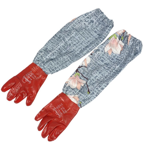 Рукавички бджоляра прогумовані, з нарукавником, короткі