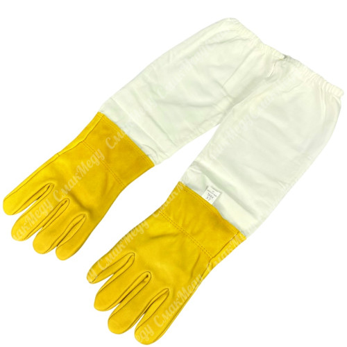 Рукавиці пасічні «Beeland» шкіряні з нарукавниками, Німеччина